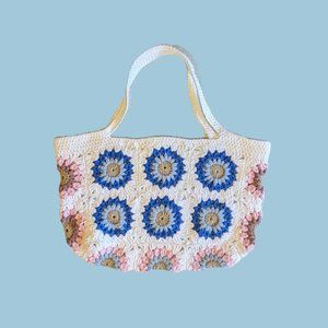 Handcrafted Crochet Purse/Book Bag